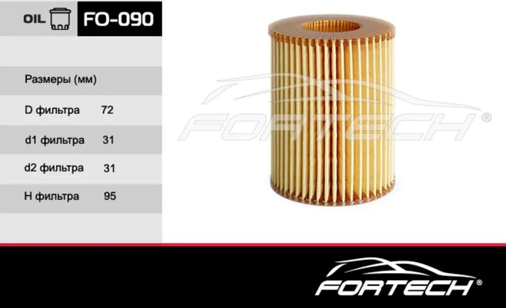 Fortech Фильтр оч. Масла Вставка MERCEDES-BENZ  C-klasse. Артикул FO090