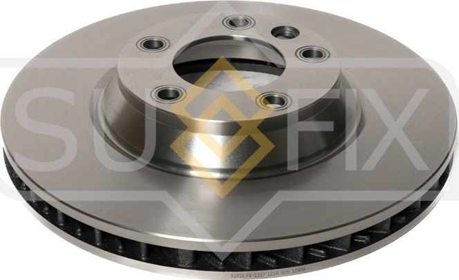 Диск тормозной передний левый 350*34мм AUDI Q7 (4LB) 2006-2015, PORSCHE CAYENNE (Sufix). Артикул FX1257