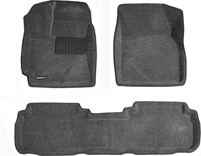 Коврики текстильные Euromat 3D Business для салона Toyota Highlander II 2010-2013 Серые. Артикул EMC3D-005111G