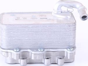 Радиатор масляный (маслоохладитель) для двигателя Nissens (алюминий) для Porsche Cayenne II (958) 2012-2014. Артикул 91100