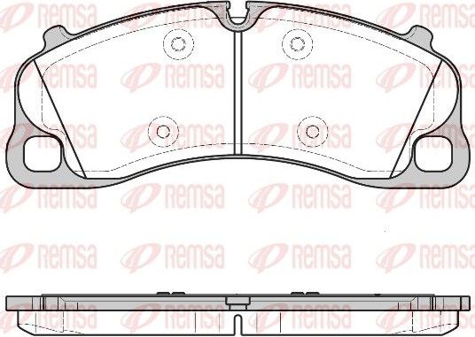 Тормозные колодки Remsa. Артикул 1597.00