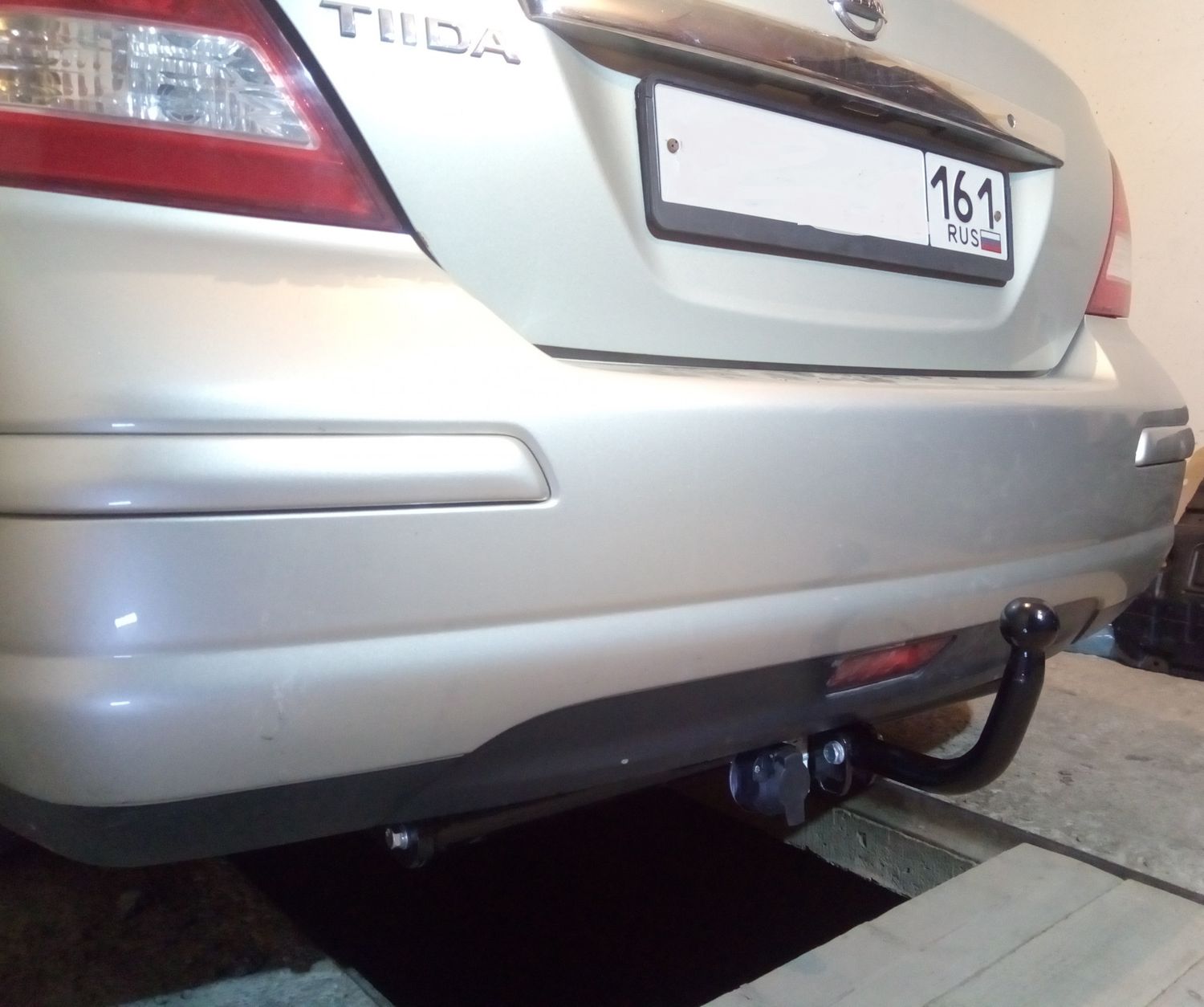 Фаркоп Лидер-Плюс для Nissan Tiida C11 седан 2004-2014. Артикул N119-A