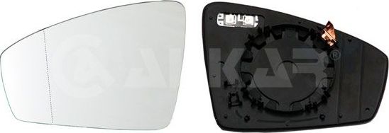 Зеркальное стекло бокового зеркала Alkar левое для Volkswagen Tiguan II 2016-2026. Артикул 6471147