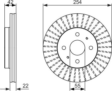 Тормозной диск Bosch. Артикул 0 986 479 685