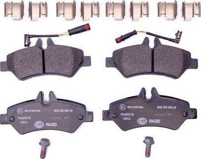 Тормозные колодки Hella. Артикул 8DB 355 005-351