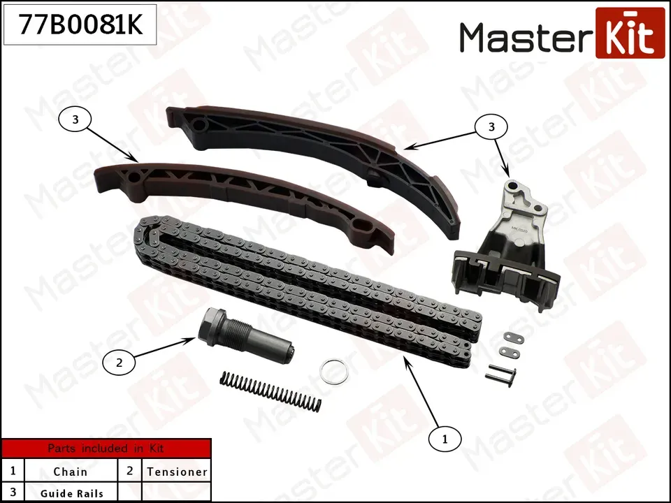Комплект цепи ГРМ MB M111 без звездочек (Master KIT) Master KIT. Артикул 77B0081K