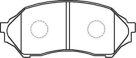 Тормозные колодки HSB передние для Mazda 323 VI (BJ) 1998-2001. Артикул HP5016