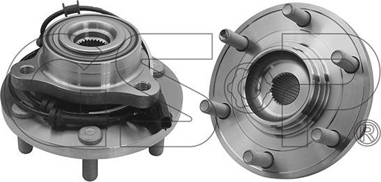 Ступица колеса с интегрированным подшипником GSP. Артикул 9329038