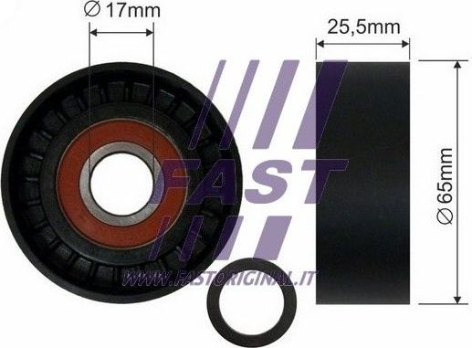 Натяжной ролик (натяжитель) приводного поликлинового ремня Fast. Артикул FT44567