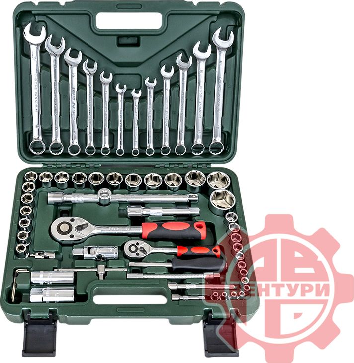 Набор инструментов China 61 предмет, цвет Зеленый. Артикул 4568