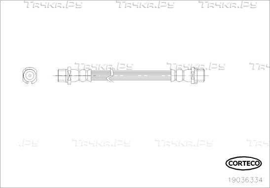 Тормозной шланг Corteco. Артикул 19036334