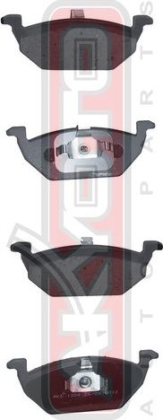 Тормозные колодки Akyoto Packing AKYOTO передние для Skoda Octavia A5 2004-2013. Артикул AKD-1304
