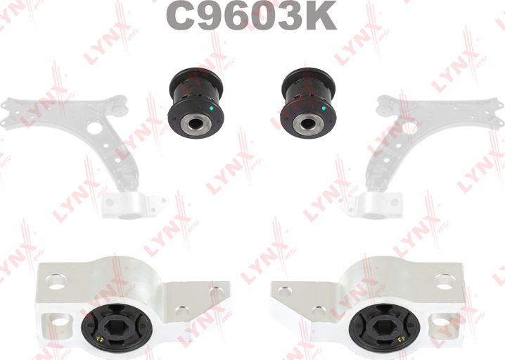 Сайлентблок переднего рычага подвески LYNXauto KIT. Артикул C9603K