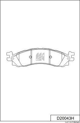 Тормозные колодки MK Kashiyama передние для Ford Explorer IV 2006-2010. Артикул D20043H