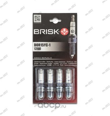 СВЕЧА BRISK SUPER DOR15YC-1 2110-12,2170,1118 16КЛ ИНЖ (К-Т) Brisk. Артикул DOR15YC1