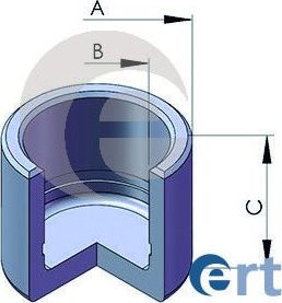 Поршень тормозного суппорта ERT (сталь). Артикул 150229-C