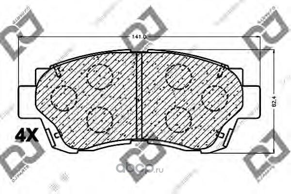 Колодки тормозные (DJ Parts). Артикул BP1119