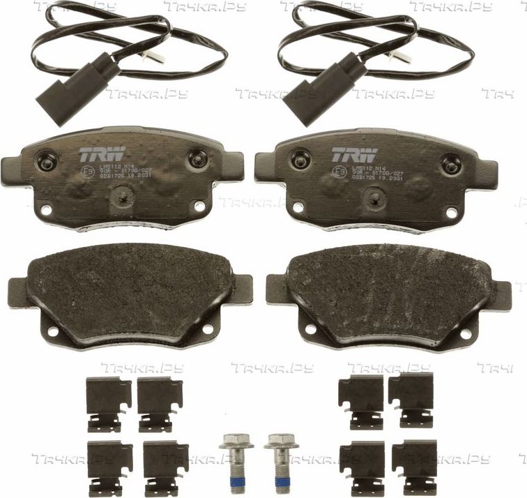 Тормозные колодки TRW COTEC задние для Ford Transit Torneo VII 2006-2014. Артикул GDB1725