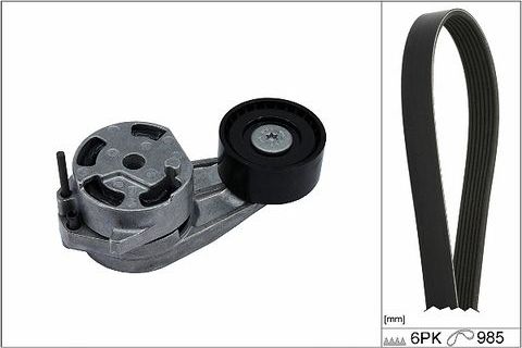 Приводной ремень поликлиновой с роликами (комплект) Ina для BMW 1 II (F20/F21) 2011-2016. Артикул 529 0482 10