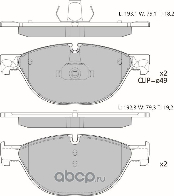 Колодки тормозные (Avantech). Артикул AV151