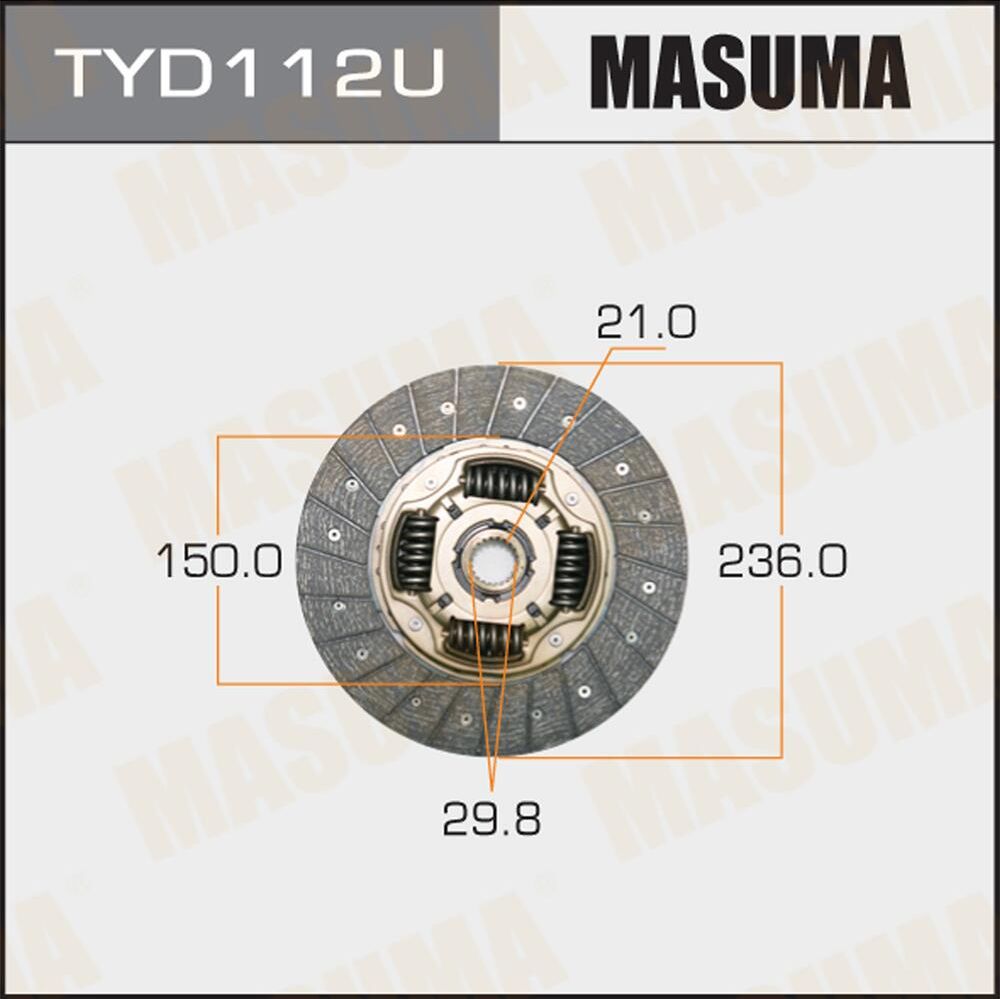 Диск сцепления Masuma. Артикул TYD112U
