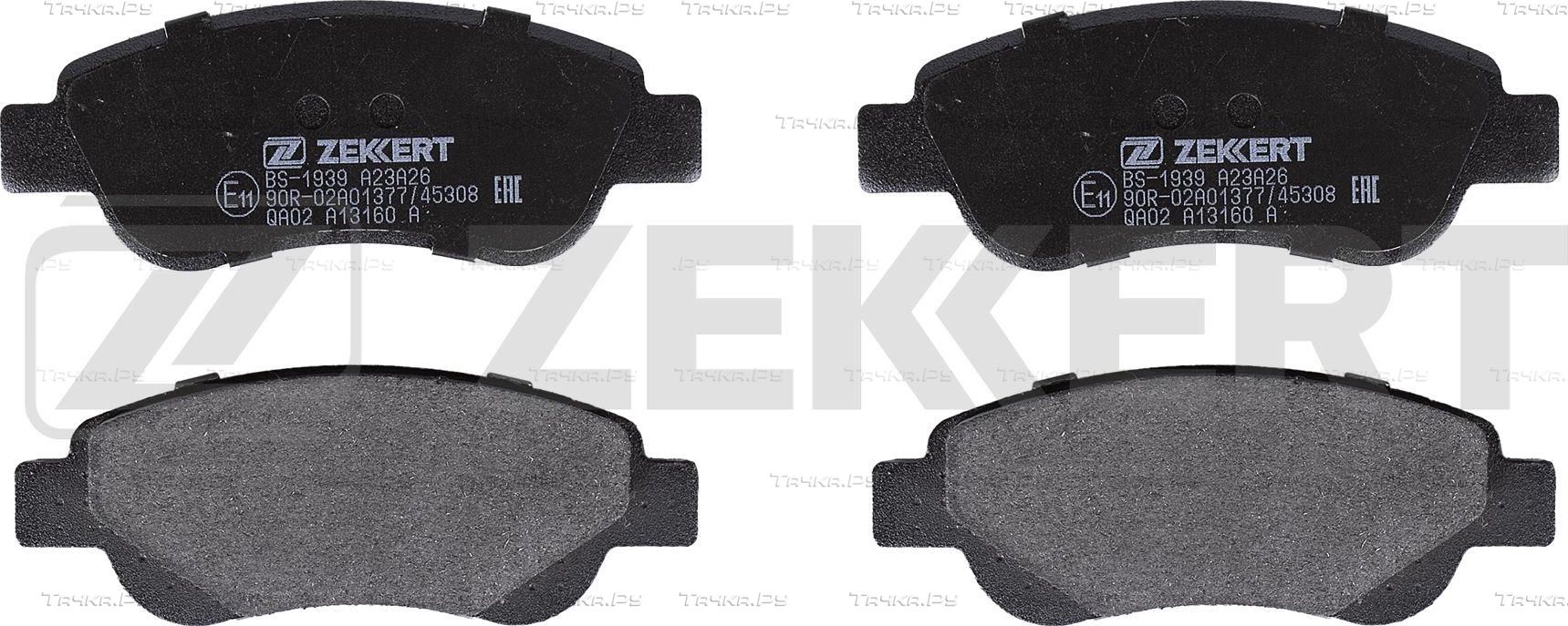 Тормозные колодки Zekkert передние для Citroen C1 II 2014-2026. Артикул BS-1939