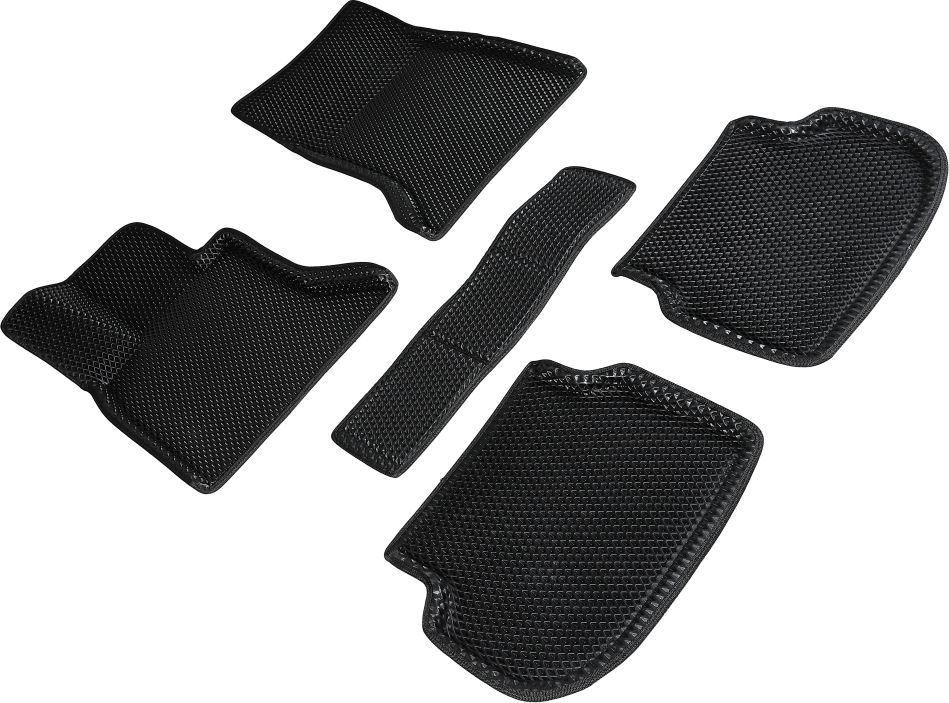 Коврики Seintex 3D EVA ромб для салона BMW 5 F10 2WD 2010-2013 ЧЕРНЫЕ. Артикул 95272