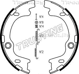 Тормозные колодки (стояночная тормозная система) Trusting для Hyundai i30 III 2013-2026. Артикул 046.221K