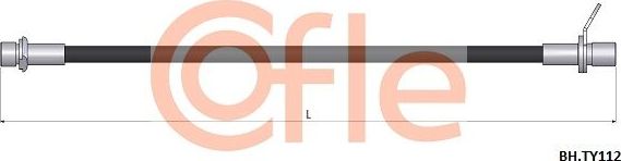 Тормозной шланг Cofle задний левый для Toyota Avensis I 1997-2003. Артикул 92.BH.TY112