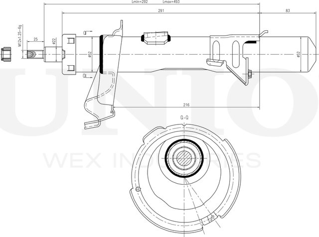 Амортизатор подвески (Unio). Артикул SAB-10358