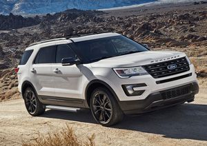 Пороги алюминиевые Rival Silver для Ford Explorer V 2010-2015. Артикул F193AL.1802.1
