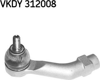 Наконечник рулевой тяги SKF левый для Alfa Romeo 159 2005-2012. Артикул VKDY 312008
