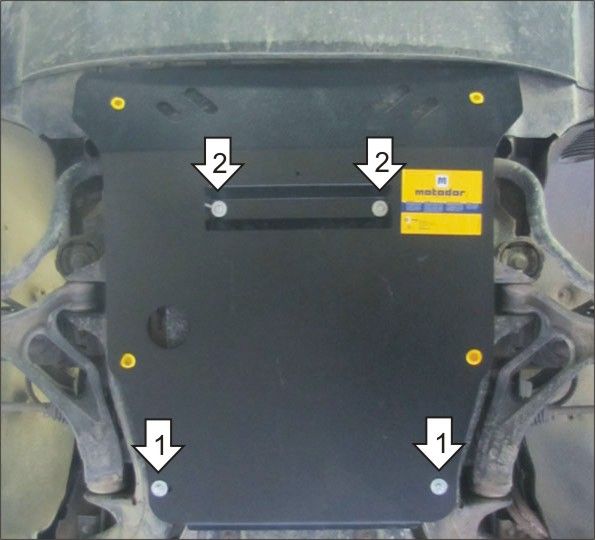 Защита Мотодор для картера Volkswagen Touareg I 2002-2010. Артикул 12707