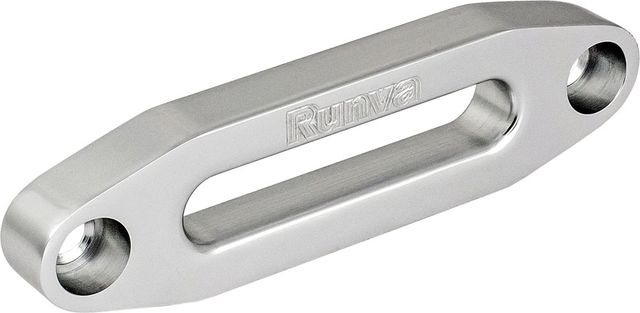 Клюз для лебедки Runva алюминий ATV под синтетический трос (122 мм между отв.). Артикул AFL122