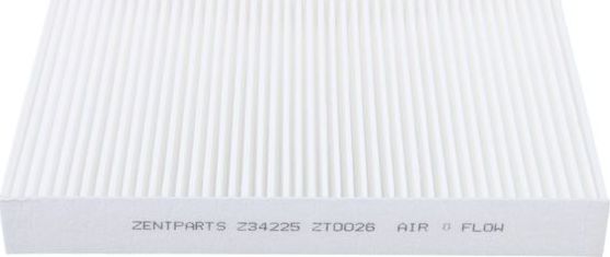Салонный фильтр Zentparts (Синтетика). Артикул Z34225