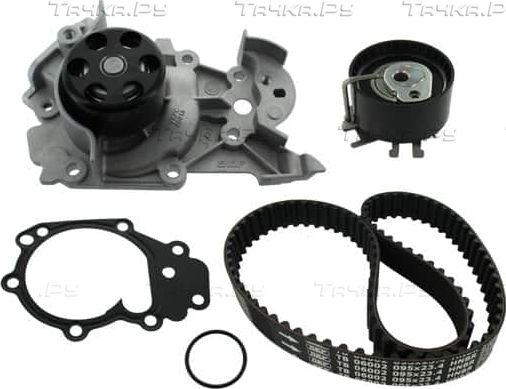 Помпа (водяной насос) с комплектом ремня ГРМ SKF для Renault Kangoo I 2001-2009. Артикул VKMC 06002