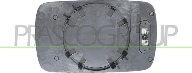 Зеркальное стекло бокового зеркала Prasco левое для BMW 5 III (E34) 1987-1996. Артикул BM0147524