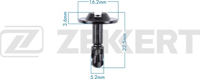 Клипса крепёжная BMW  VAG (миним. кол-во заказа 10 шт) Zekkert (Металл). Артикул BE-3784