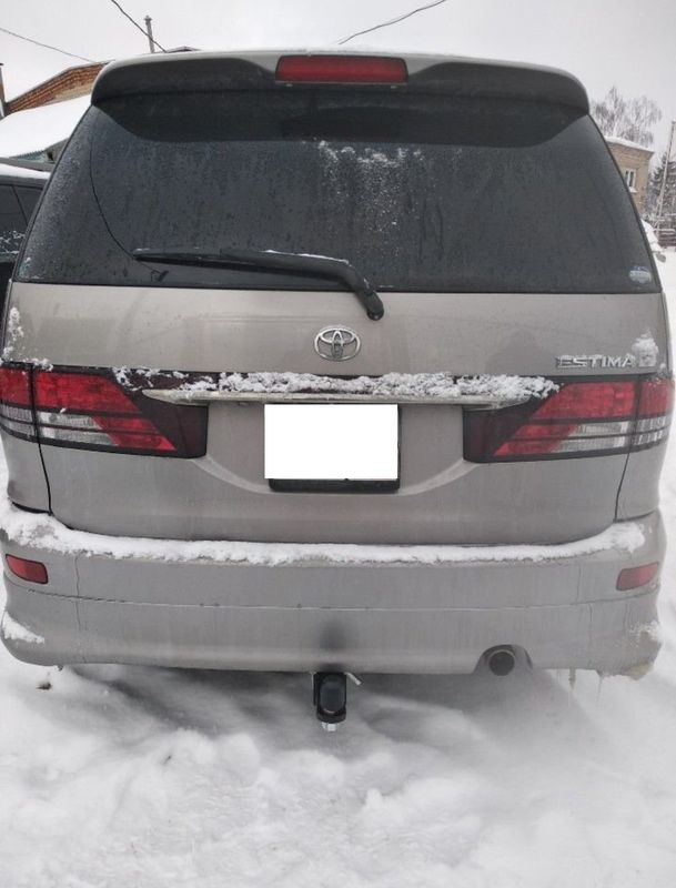 Фаркоп Halty для Toyota Estima II (в т.ч. Aeras) 2000-2006. Американский квадрат. Артикул KrzS4 (H.T47.E)