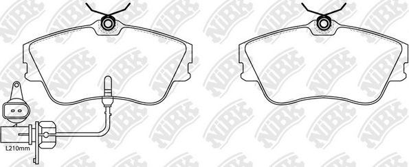 Тормозные колодки NiBK. Артикул PN0160W