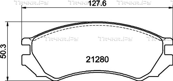 Тормозные колодки Mintex передние для Nissan Primera P10 1990-1996. Артикул MDB1443