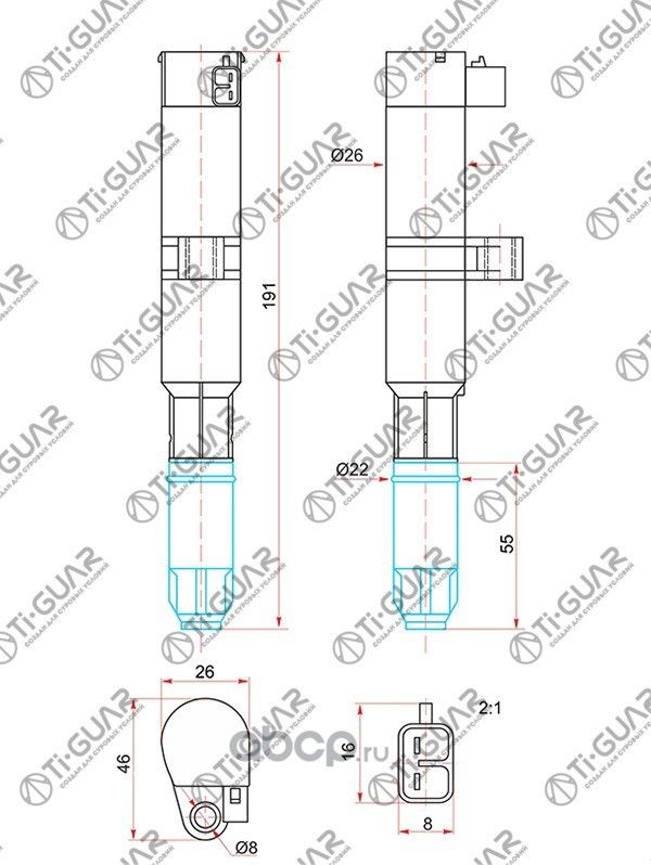Катушка зажигания (TI-Guar). Артикул TG8200154186