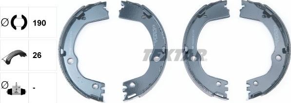 Тормозные колодки (стояночная тормозная система) Textar. Артикул 91082500