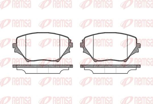 Тормозные колодки Remsa. Артикул 0813.00