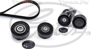 Приводной ремень поликлиновой с роликами (комплект) Gates Micro-V® Kit для BMW 1 I (E82/E88) 2007-2013. Артикул K017PK1855