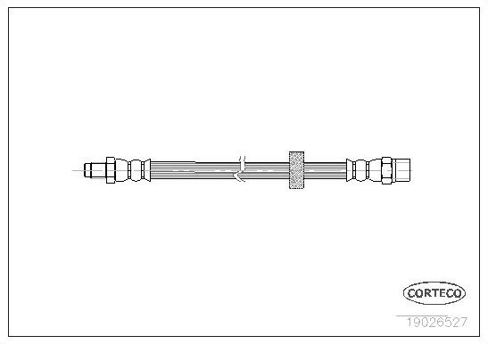 Тормозной шланг Corteco задний для Volvo S90 I 1997-1998. Артикул 19026527