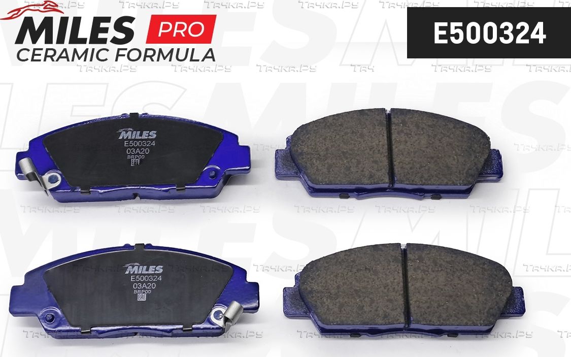 Тормозные колодки Miles (Керамика) передние для Rover 600 1993-1999. Артикул E500324