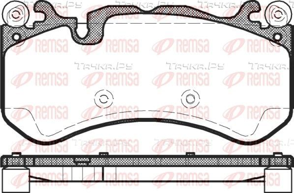 Тормозные колодки Remsa передние для Mercedes-Benz SLS AMG 2010-2014. Артикул 1300.00