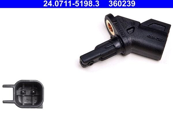 Датчик ABS ATE передний левый для Volvo XC70 II 2007-2016. Артикул 24.0711-5198.3