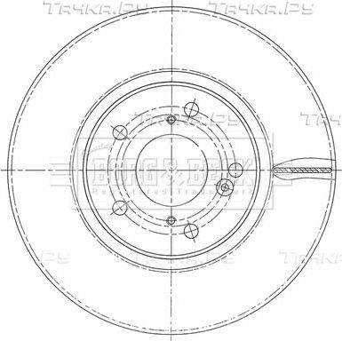 Тормозной диск Borg & Beck. Артикул BBD5463
